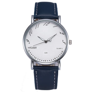 Casual Quartz Men Watches Business Leather Wristwatches Luxury Simple Mens Watches