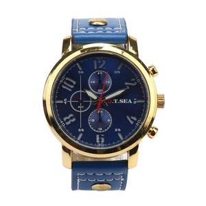 2018 New Arrival mens watches top brand luxury Sports Quartz Watches Mens Watches Luxury Leather Wristwatches Fabulous Kol Saati