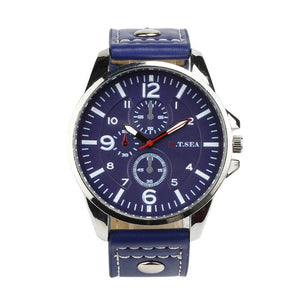 2018 New Arrival mens watches top brand luxury Sports Quartz Watches Mens Watches Luxury Leather Wristwatches Fabulous Kol Saati