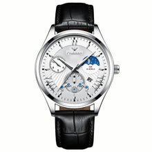 Load image into Gallery viewer, Fngeen New Quartz Watch Men Fashion Stainless Steel Mens Watches Top Brand Luxury Leather Band Clock Mens Watches Waterproof