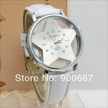 Load image into Gallery viewer, Fashion Women Watches Transparent Hollow Dial Star Watches Women&#39;s Quartz Watches Leather Band Womens Watches relogio feminino