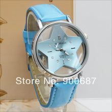 Load image into Gallery viewer, Fashion Women Watches Transparent Hollow Dial Star Watches Women&#39;s Quartz Watches Leather Band Womens Watches relogio feminino