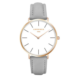 CHRONOS Mens Watches Top Brand Luxury Watch Men Fashion Business Quartz-watch Minimalis Watches Relogio Masculino