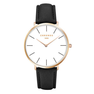 CHRONOS Mens Watches Top Brand Luxury Watch Men Fashion Business Quartz-watch Minimalis Watches Relogio Masculino