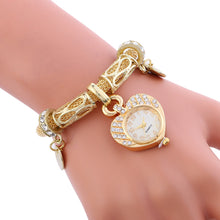 Load image into Gallery viewer, Hot sale Womens Watches Casual Stainless Steel  Lady Dress Clocks Quartz Watches Bracelet Watch relogio feminino