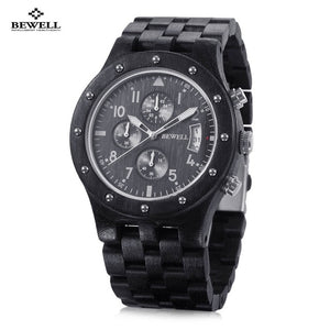 2019 BEWELL Wood Watch Men Wooden Vintage Mens Watches mens Watches Top Brand Luxury Quartz Watches Relogio Masculino