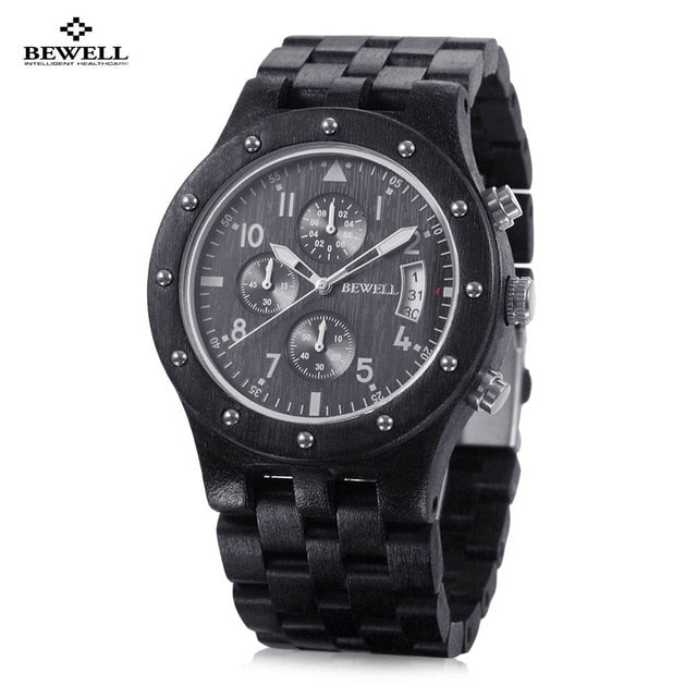 2019 BEWELL Wood Watch Men Wooden Vintage Mens Watches mens Watches Top Brand Luxury Quartz Watches Relogio Masculino