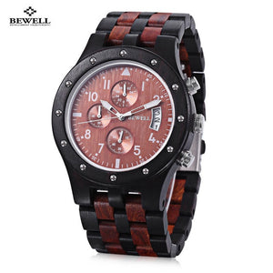 2019 BEWELL Wood Watch Men Wooden Vintage Mens Watches mens Watches Top Brand Luxury Quartz Watches Relogio Masculino