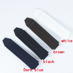 New Watch Accessories Rubber Strap For Hublot Big Bang Series 17mmx25mm Men and Women Watch Band Accessories