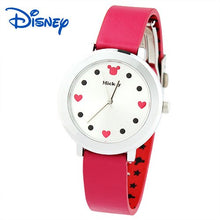 Load image into Gallery viewer, ladies watch Disney brand Mickey mouse woman clocks ladies wristwatches genuine leather womens watches waterproof watch