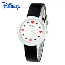 Load image into Gallery viewer, ladies watch Disney brand Mickey mouse woman clocks ladies wristwatches genuine leather womens watches waterproof watch
