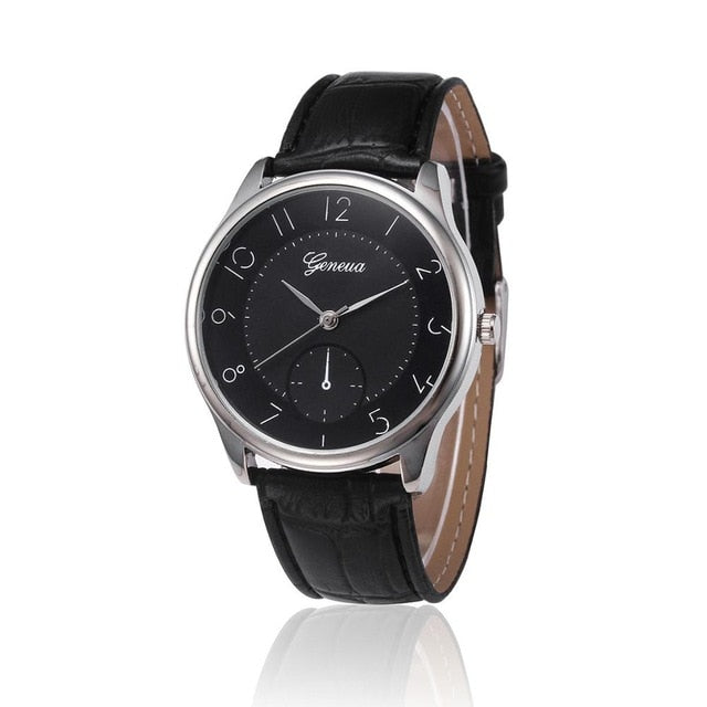 Mens High Quality Retro Design Leather Band Analog Alloy Quartz Wrist Watch mens watches top brand luxury mens watches